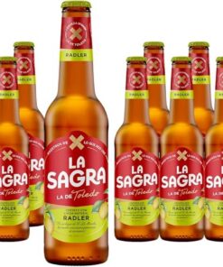 La Sagra Radler. Cerveza Radler con limón alc. 2,6% Vol. Caja con 12 botellas de 330 ml (Paquete de 2)