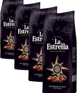 La Estrella Café en Grano Premium 500g (Paquete de 4)