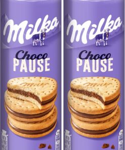 Milka Choco Pause Galletas Rellenas de Crema de Chocolate, 260g (Paquete de 2)