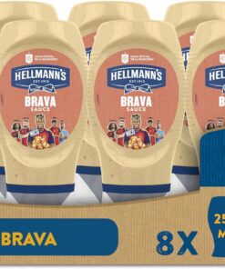 Hellmann's Salsa Brava Bocabajo, 250ml, Pack de 8