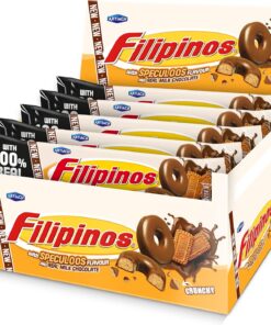 Galletas Filipinos Speculoos 118 gr (Pack de 12) - Con auténtico chocolate con leche y sabor galleta caramelizada - Artiach