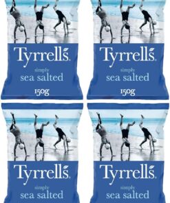Tyrrells Lightly Salted Crisps 150 g (order 12 for trade outer) (Paquete de 4)