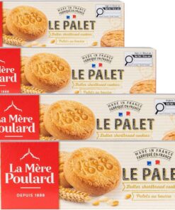 La Mère Poulard, Galletas Sablés de Mantequilla - Cajita 46,8 gr (Paquete de 4)