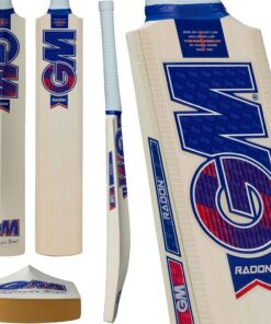 GM - Bate de críquet de Sauce inglés Radon | DXM y ToeTek | Tamaño Completo Adecuado para Jugadores de 175 cm / 5 pies 9 Pulgadas y más | Gunn & Moore