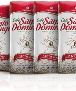 Santo Domingo Café molido café 1 lb. Bolsas de 4 paquetes 4 lbs. total