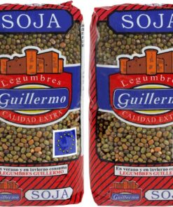 Guillermo | Judía mungo o soja verde - Paquete 1 kg. | Calidad Extra | Rica en hidratos de carbono complejos y fibra | Baja en grasas | Contribuye a bajar el colesterol (Paquete de 2)