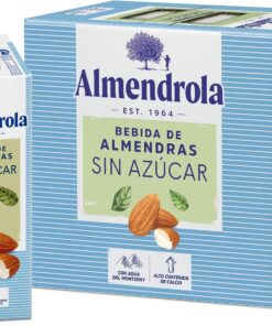 Almendrola Bebida Vegetal de Almendras sin Azúcares, Pack de 6 x 1L