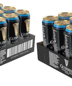 Guinness Draught 0.0 Cerveza Negra irlandesa, Pack Lata, 24 x 44 cl (Paquete de 2)