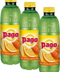 Zumos Pago - Bebida de frutas Naranja, Zanahoria y Limón a partir de Zumo de frutas 750ml Clásicos (Paquete de 3)