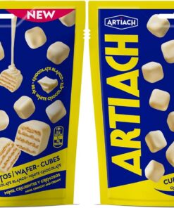 Artiach Wafer Mini Cubes Chocolate Blanco 110g (Paquete de 2)
