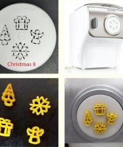 Christmas Themes - Disco en forma de fideos, para máquina eléctrica Philips para hacer pasta eléctrica, máquina automática de pasta y fideos, electrodomésticos de cocina, kit de accesorios