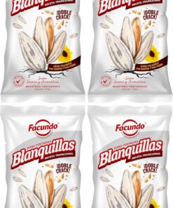 Facundo Pipas Blanquillas de Girasol Tostadas y Saladas 200g | Extra Crujientes | Tostado Lento | Estricta Selección en Origen | Frescura Garantizada con Facundo Fresh (Paquete de 4)