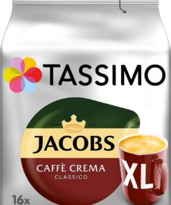 Tassimo Jacobs Caffè Crema Classico XL - 5 Paquetes (80 Porciones)