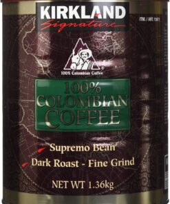 Filtro Kirkland Signature 100% Colombiano Café Tostado Oscuro,Medium Roast, 1,3 Kg Servicio Seguido