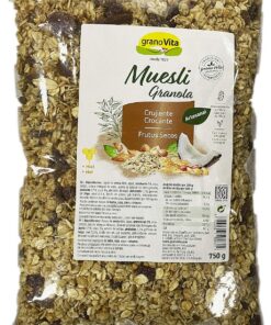 GRANOVITA Muesli Crujiente Frutos Secos Cereales, 750 gr