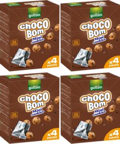 Gullon Choco Bom Mini Cookies 160 g (4 x 40 g) (Paquete de 4)