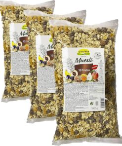 Granovita - Muesli 10 Frutas - 100% Natural - Frutas Deshidratadas - Granola con Avena Integral - Sin Azúcares Añadidos - Contenido en Fibra - Fuente de Energía - Apto para Veganos - 1 K