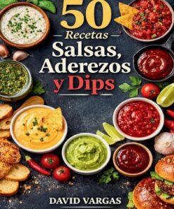 50 Recetas de Salsas, Aderezos y Dips Fáciles: Ideas caseras y rápidas para ensaladas, carnes, tacos, hamburguesas y aperitivos