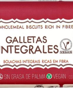 DIAT Radisson - Galletas Integrales con Fibra | Vegan y Muy Bajas en Sal | con Azúcar Moreno | Galletas sin Huevo y sin Lactosa | Alto Contenido en Fibra (Paquete de 8)