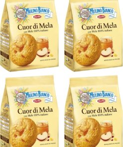 Mulino Bianco Cuor Di Mela, 250 g de Italia, paquete de 4