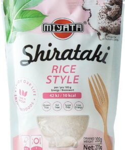 Miyata Shirataki, Arroz De Harina De Konjac 270 g, 1 unidad (Paquete de 5)