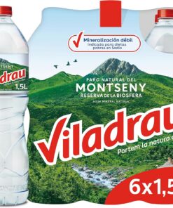 Viladrau Agua Mineral Natural Botella, 6 x 1.50L