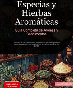 Especias y Hierbas Aromáticas: Guía Completa de Aromas y Condimentos: Descubre el arte de combinar especias, el uso del molinillo de especias y cómo crear condimentos sin sal para realzar tus platos