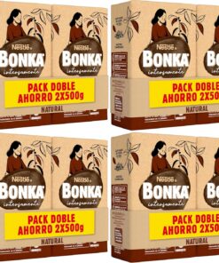 Bonka Café Molido Natural 2 x 500 g Pack Ahorro (Paquete de 4)
